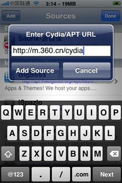 iphone 4越狱后可通过Cydia安装360手机卫士步骤说明