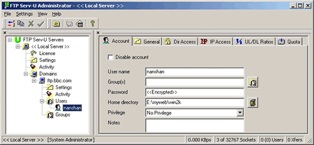 FTP服务器端软件Serv-U教程(3)