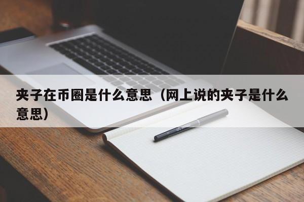 夹子在币圈是什么意思(夹子是什么玩意)