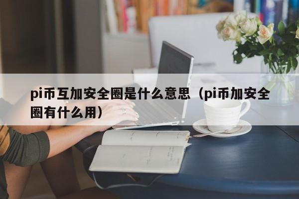 pi币加安全圈有什么用