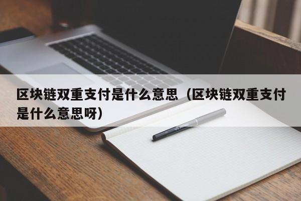 区块链双重支付是什么意思呀