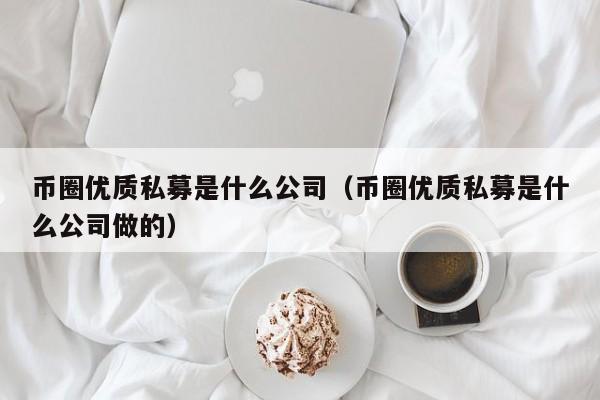 币圈优质私募是什么公司(币圈私募app)