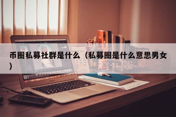 币圈私募社群是什么(币圈私募app)