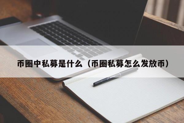 币圈中私募是什么(币圈私募app)